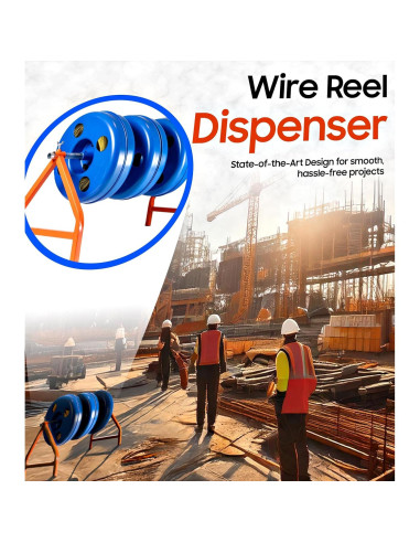 Dispensador de Cable EIP Azul 250 Pies Polipropileno