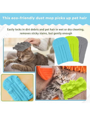 Recargas de Plumero Reutilizables Zubebe 3 Pcs Fleece Multiusos