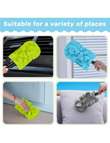 Recargas de Plumero Reutilizables Zubebe 3 Pcs Fleece Multiusos