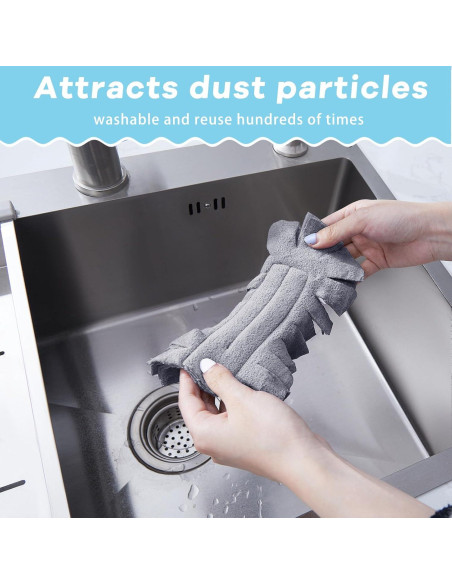 Recargas de Plumero Reutilizables Zubebe 3 Pcs Fleece Multiusos