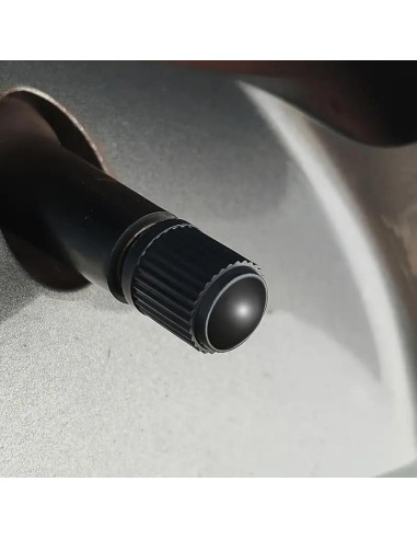 Paquete de 10 Tapas de Válvula de Neumático TPMSCENTER Negro