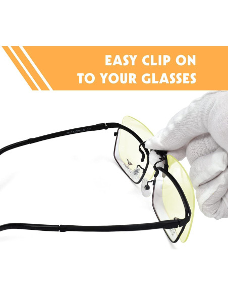 Gafas de Prescripción con Clip Ámbar para Luz Azul PSI