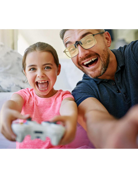 Gafas de Prescripción con Clip Ámbar para Luz Azul PSI