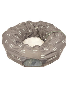 Cama Túnel para Gatos Kitty City Marrón 99x99 cm