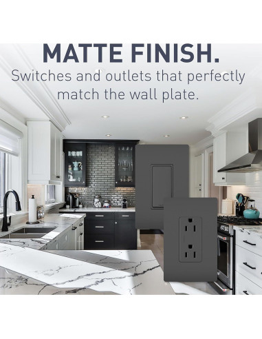 Interruptor de Pared Legrand Radiant 15A 3 Vías Negro