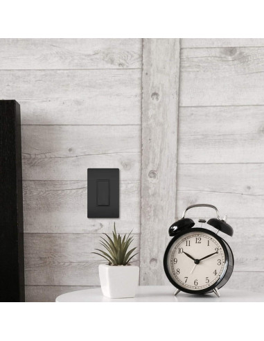 Interruptor de Pared Legrand Radiant 15A 3 Vías Negro