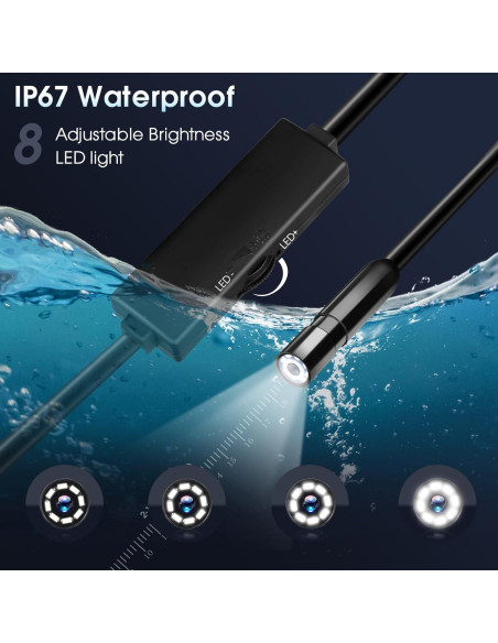 Cámara Endoscópica Jebousike 1m HD 1920P con Luz LED IP67