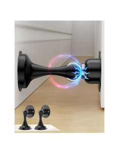 Topes de puerta magnéticos WINONLY 2 paquetes acero inoxidable negro