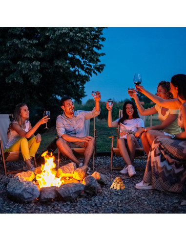100 Encendedores Naturales Fibvaxm para BBQ y Fogatas