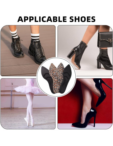 4 Pares Plantillas Transpirables Geyoga 25.5 cm para Tacones