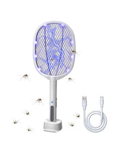 Raqueta Eléctrica Lulu Home 2-en-1 para Insectos 3000V USB