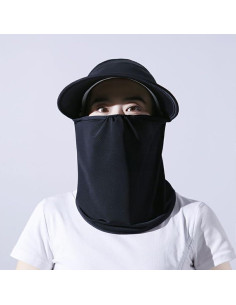 Sombrero de Sol Plegable UV Protección para Mujeres - Negro 2