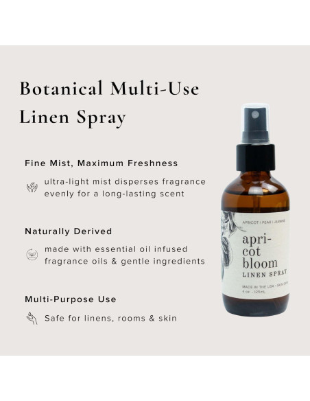 Spray de Lino Orgánico 113ml Broken Top - Flor de Albaricoque