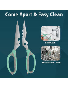 Tijeras de Cocina Multifuncionales BoFuYuan 22.86 cm Verde 2