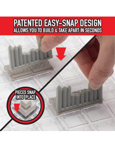 Conjunto Base Palisade Pintable Monster 195 Piezas RPG