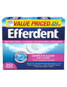 Tabletas Limpiadoras Efferdent 252 Unidades 5 en 1