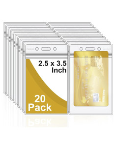 Soporte de Identificación Vertical Fushing 20 Pcs PVC 0.4mm