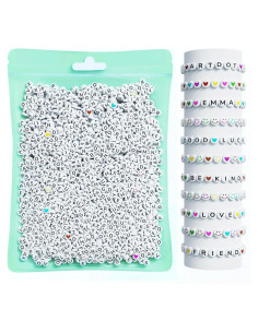 Kit de Cuentas de Letras ART DOT 800 Piezas para Pulseras