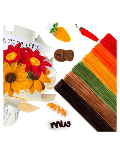 500 Limpiapipas Chenille Multicolor URSDIART 6mm x 30.48cm