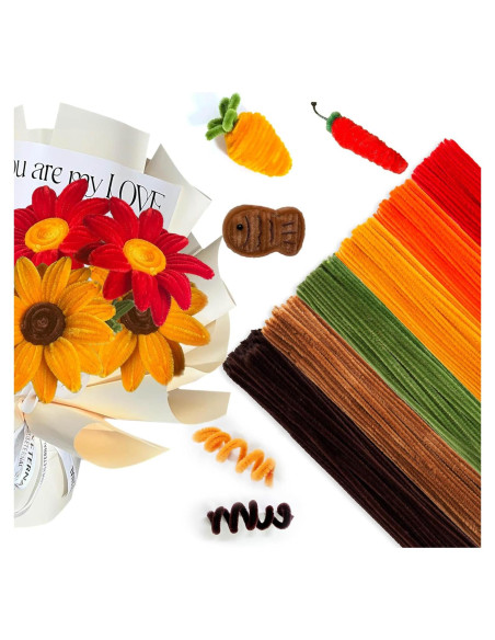 500 Limpiapipas Chenille Multicolor URSDIART 6mm x 30.48cm