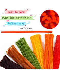 500 Limpiapipas Chenille Multicolor URSDIART 6mm x 30.48cm 2