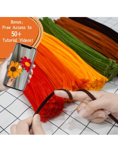 500 Limpiapipas Chenille Multicolor URSDIART 6mm x 30.48cm