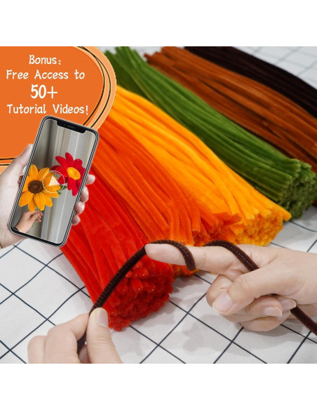 500 Limpiapipas Chenille Multicolor URSDIART 6mm x 30.48cm