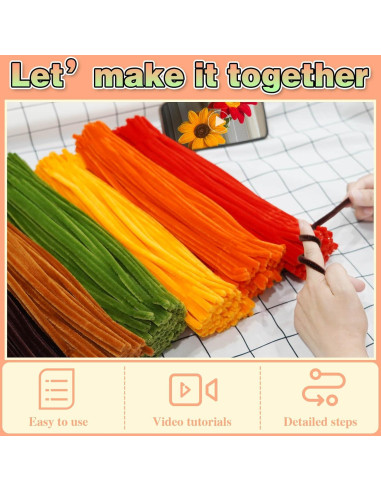 500 Limpiapipas Chenille Multicolor URSDIART 6mm x 30.48cm