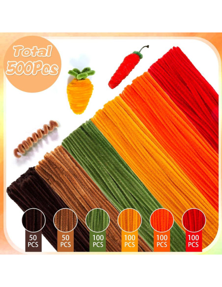 500 Limpiapipas Chenille Multicolor URSDIART 6mm x 30.48cm