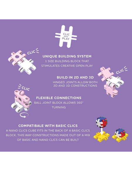 Nano Clics 125 Piezas - Juguetes de Construcción Educativos