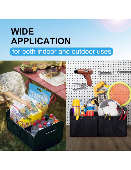 Organizador de Maletero TITIYIOF 35L Plegable Impermeable Negro