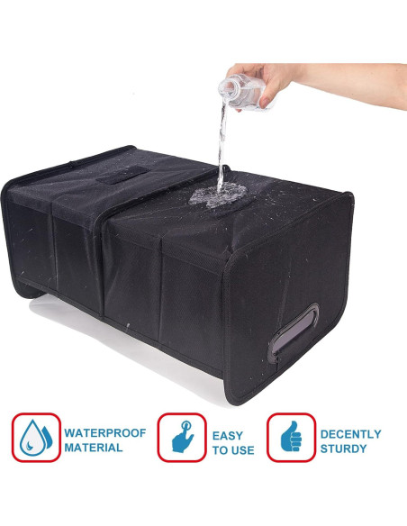 Organizador de Maletero TITIYIOF 35L Plegable Impermeable Negro