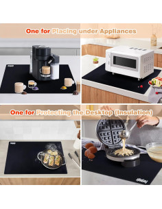 Almohadillas de Silicona Extra Gruesas Foepoge 60x40cm 2Pcs 2