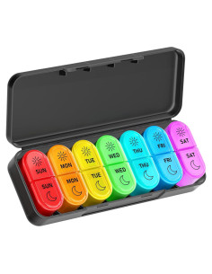 Organizador Semanal de Pastillas Windtrace AM PM 7 Compartimentos