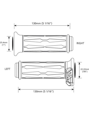 Puños Calefactables Koso AM111030 para Motocicletas