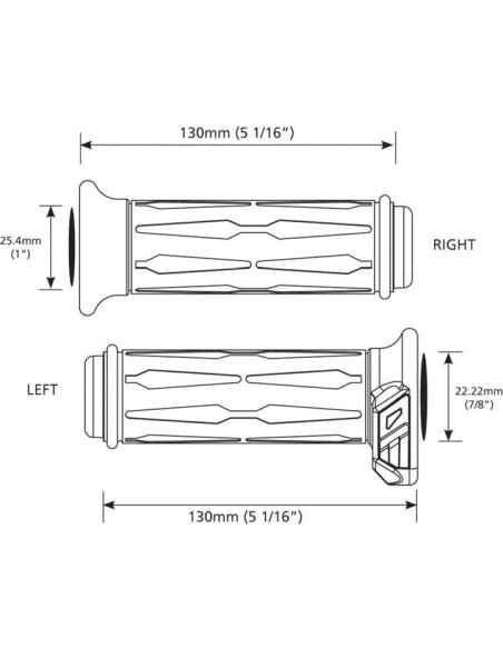 Puños Calefactables Koso AM111030 para Motocicletas