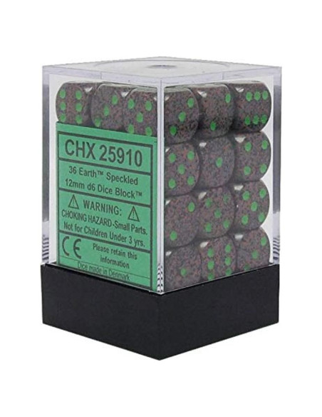 Juego de Dados DND Chessex 36 D6 12mm para RPG