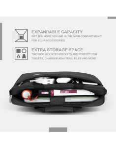 Funda para Laptop Voova 15.6" Negra Acolchada Impermeable 2