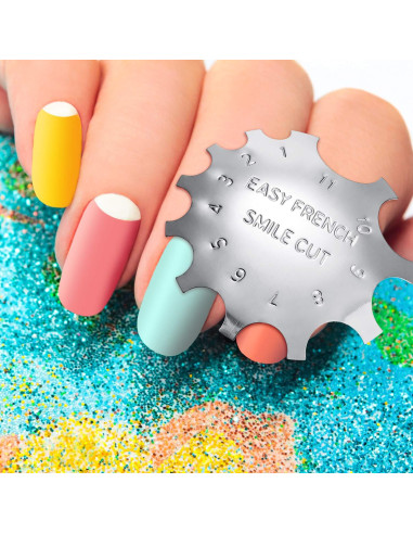 Cortador de Bordes de Manicura Mudder 6 Patrones Acero Inoxidable