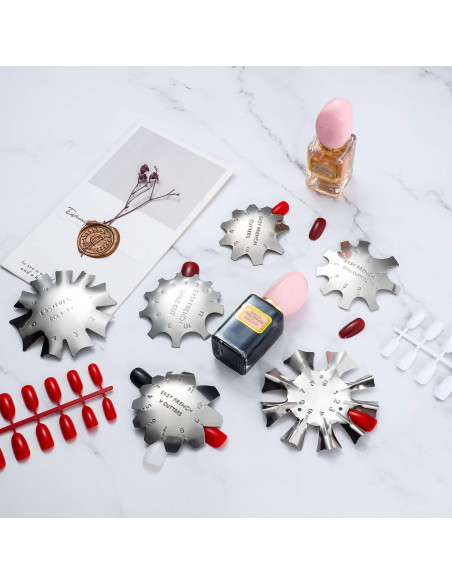 Cortador de Bordes de Manicura Mudder 6 Patrones Acero Inoxidable