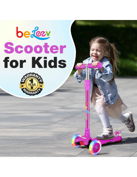 Patinete BELEEV BE003 para Niños 3 Ruedas Ajustable