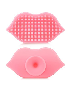 2 Piezas Exfoliantes Labiales de Silicona Giesiery - Rosa