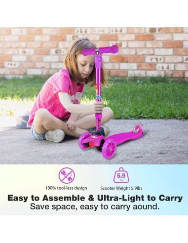 Patinete BELEEV BE003 para Niños 3 Ruedas Ajustable