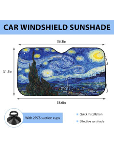 Parasoles Plegables ZNDAW para Parabrisas de Coche 149.1x80 cm 2