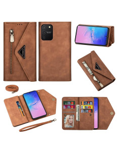 Funda de Billetera Furiet para Samsung Galaxy S10 Lite Marrón