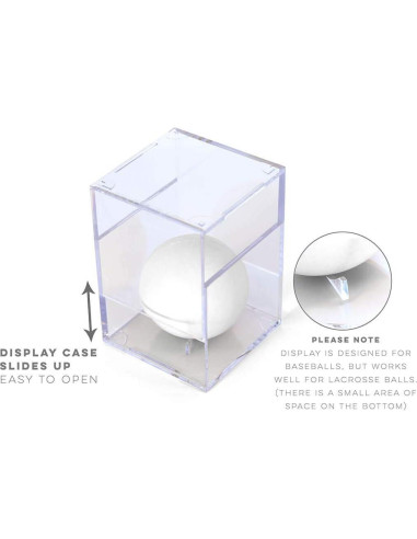 Caja de Exhibición Acrílica Cuadrada ChalkTalkSPORTS - Paquete de 3