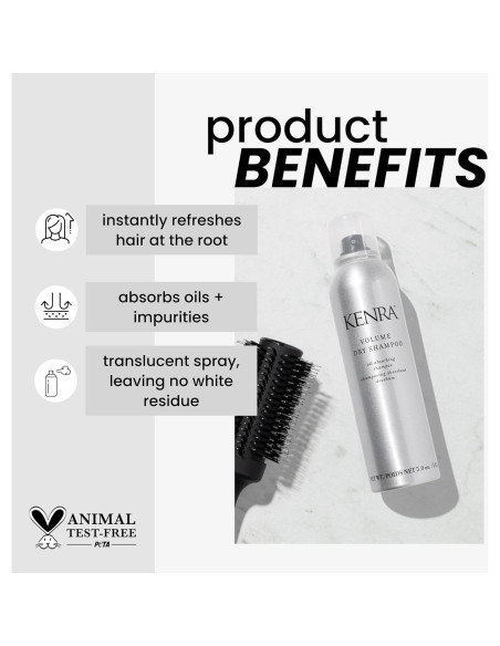 Champú Seco de Volumen Kenra 142 g | Absorbe Aceites y Refresca