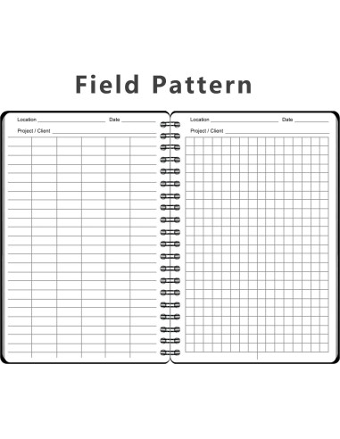 Cuadernos Espirales Impermeables WRENBEN A6 Negro - 2 Pack