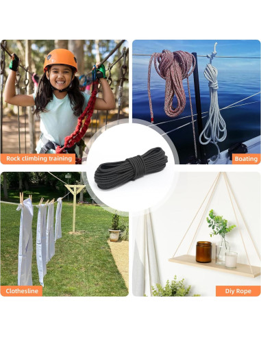 Cuerda de Nylon 8mm 15M XINSHUNCAN Resistente para Camping