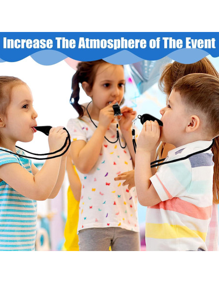 Paquete de 7 Silbatos SANNIX con Cordón - Sonido Fuerte y Nítido Paquete de 7 Silbatos SANNIX con Cordón - Sonido Fuerte y Nítido